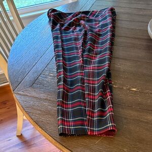 Jones New York Plaid Ankle Pants - Red and Black